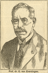 104552 Portret van professor E. van Everdingen, geboren 1873, buitengewoon hoogleraar in de natuurkunde aan de ...